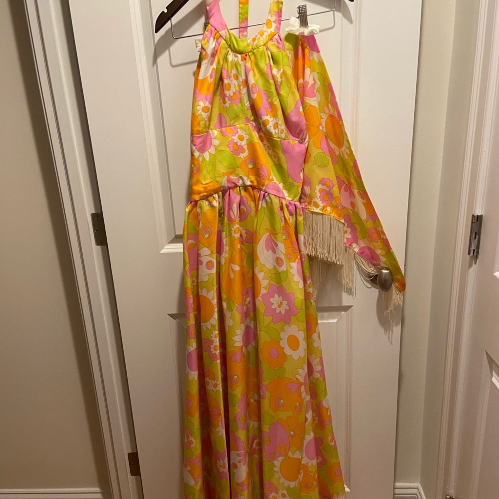 Vintage pucci full length halter dress. .
